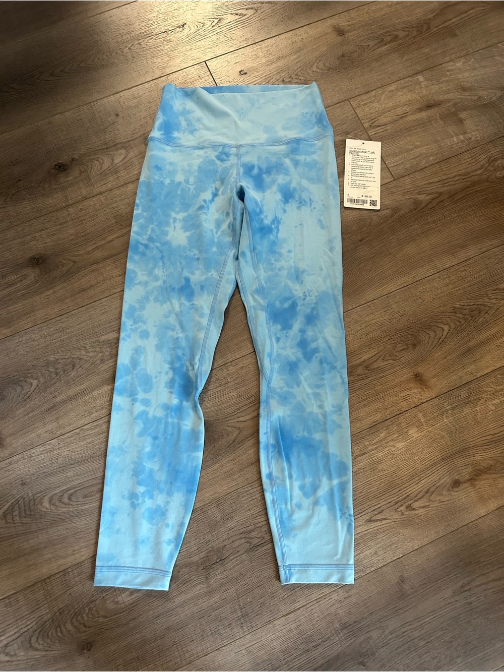 lululemon athletica Align HR Light Blue Tie-Dye Leggings 25”